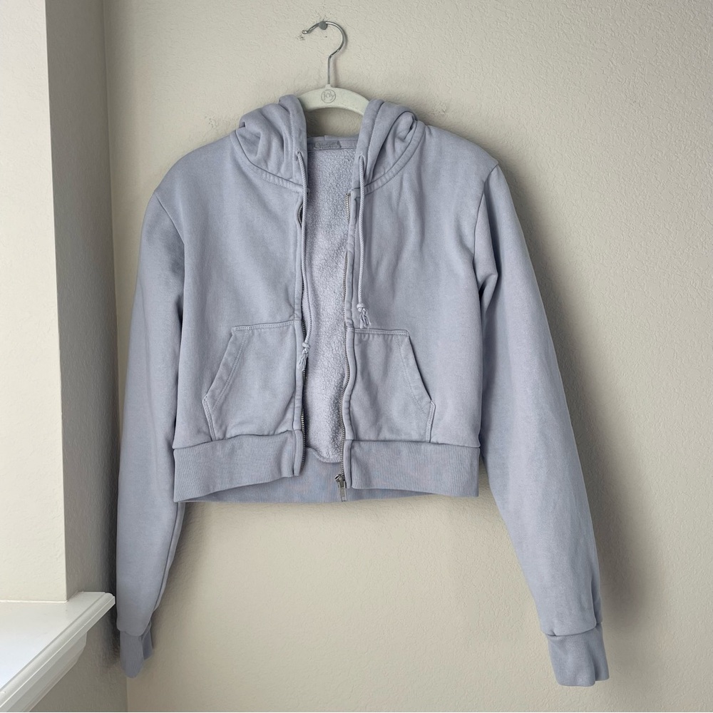 Zip Up Cropped Hoodie